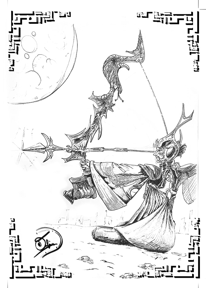 Tolgia no.2 : Fantasy Archer Drawing