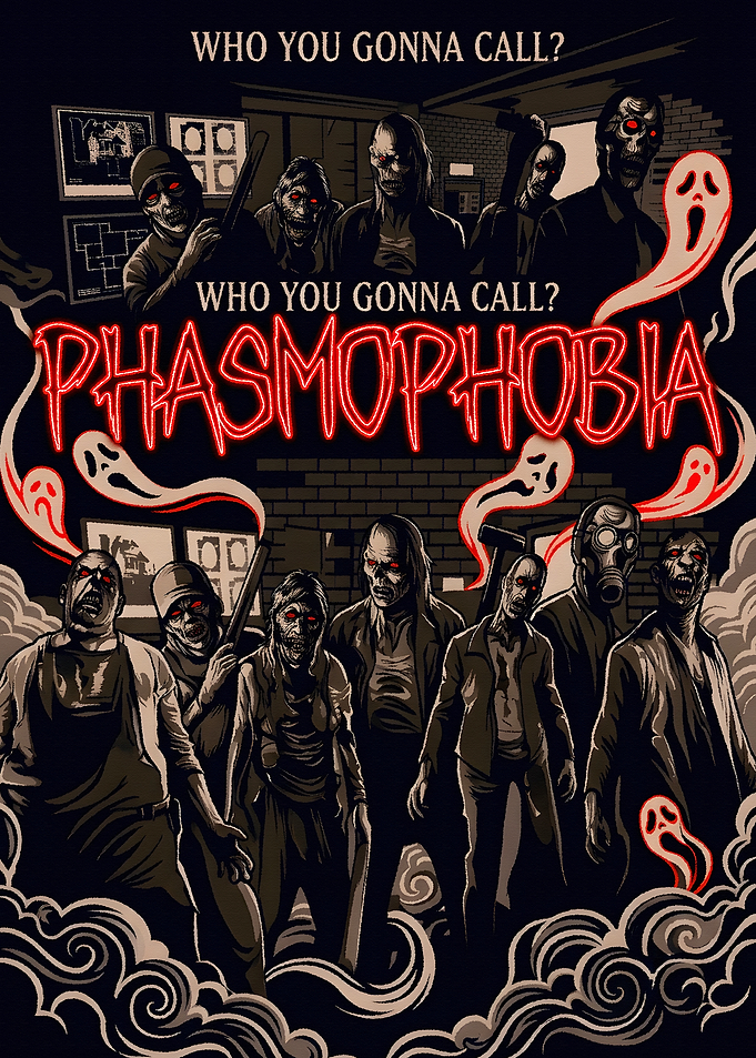 Phasmophobia Horror Game Poster