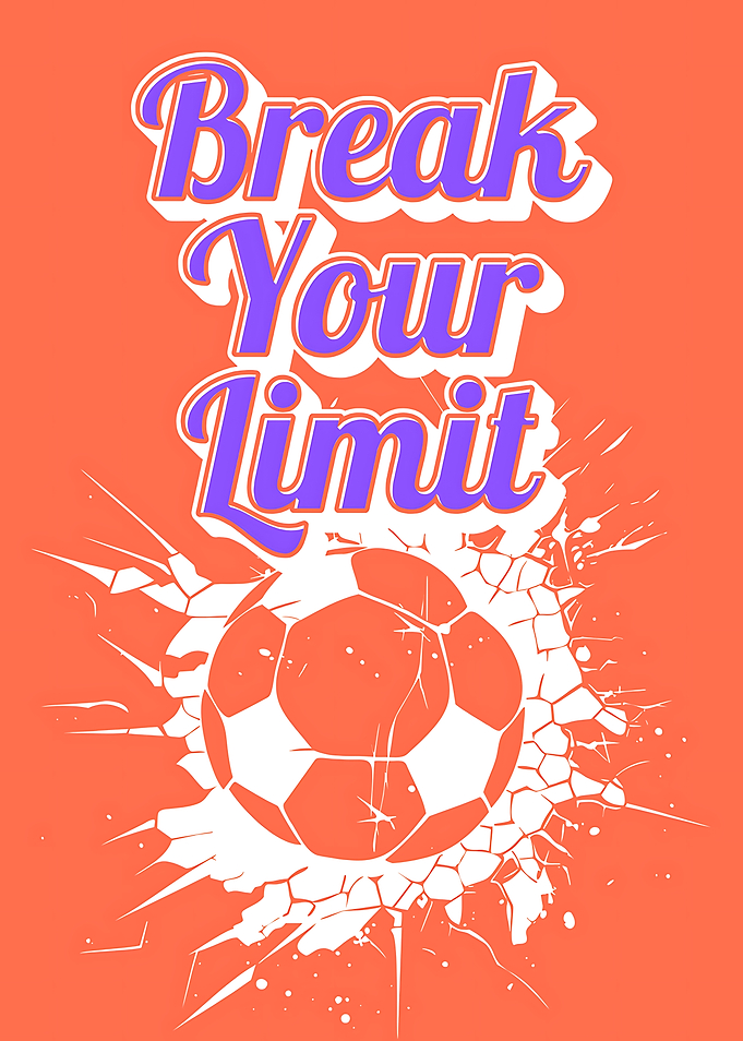 Break Your Limit Soccer Poster