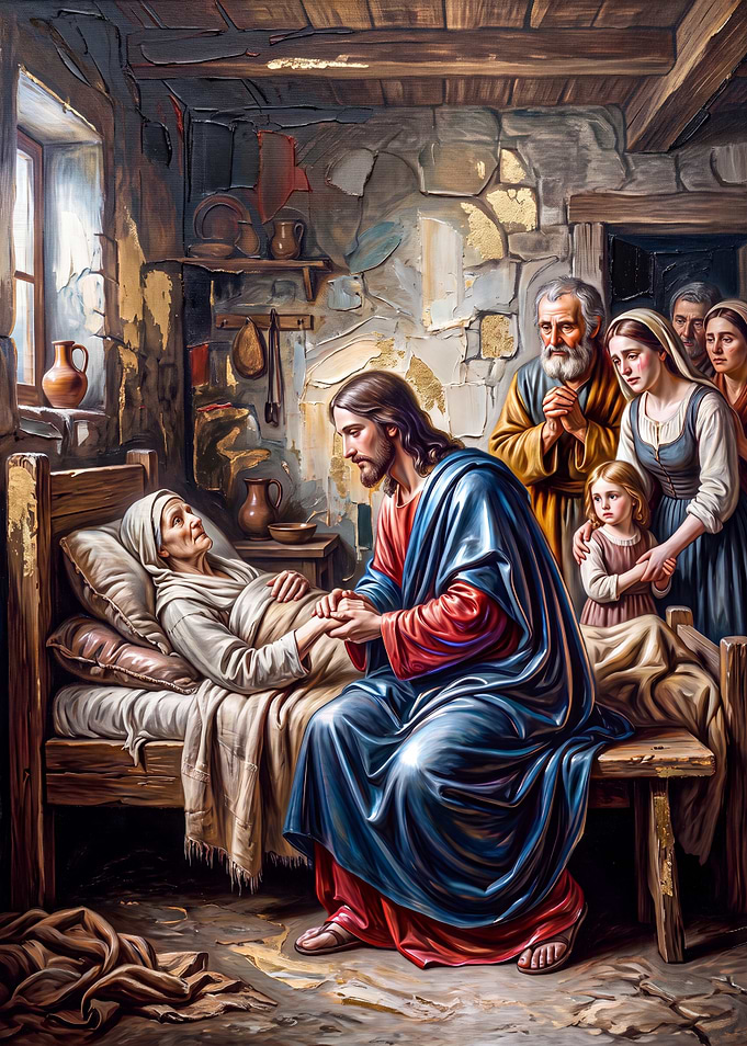 Jesus Healing the Sick Woman