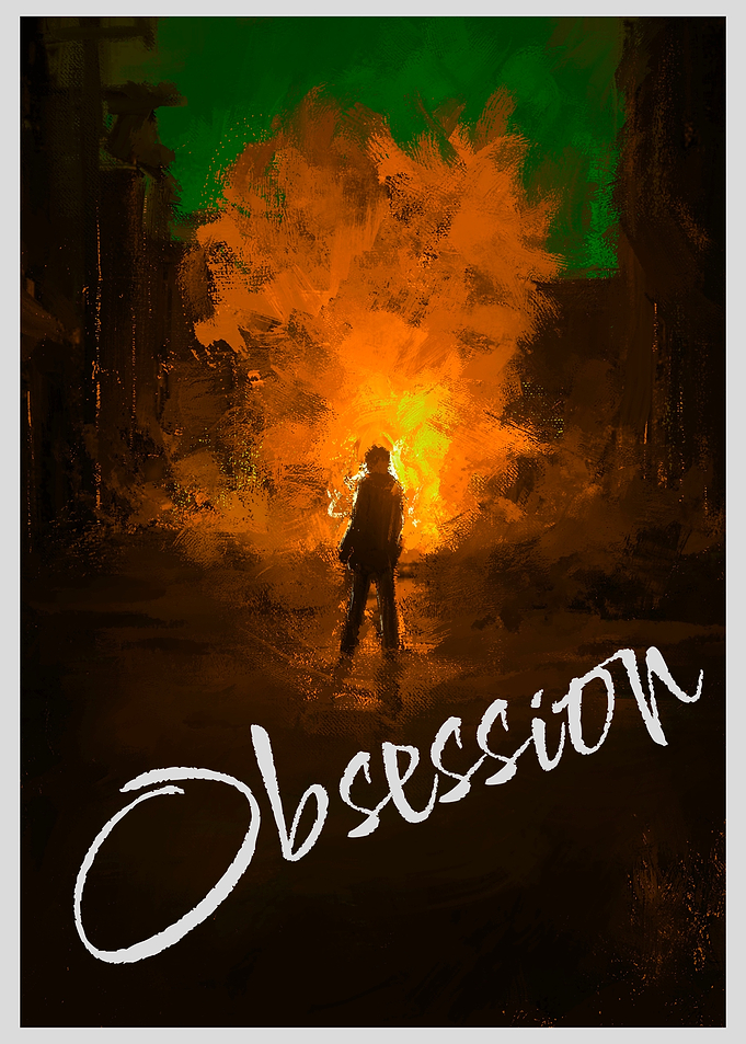 Obsession Fire Silhouette Digital Art