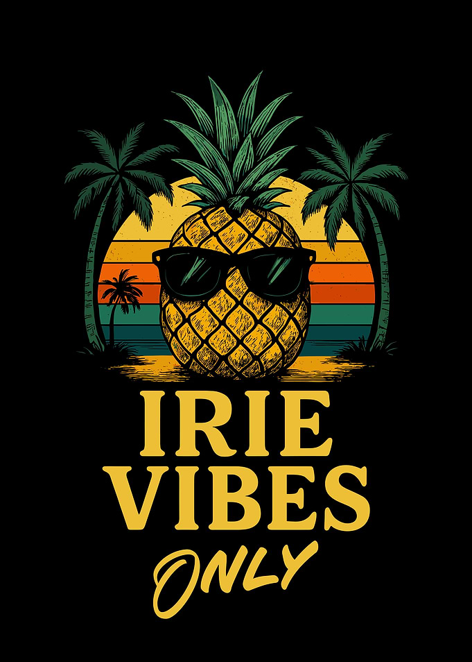 Irie Vibes Only Pineapple Graphic