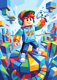 Roblox Gamer Character Digital Art