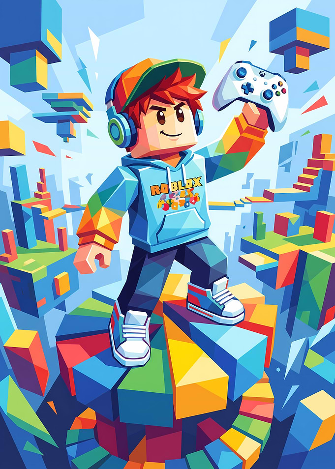 Roblox Gamer Character Digital Art