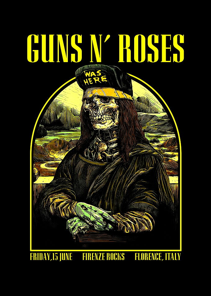 Guns N' Roses Mona Lisa Poster