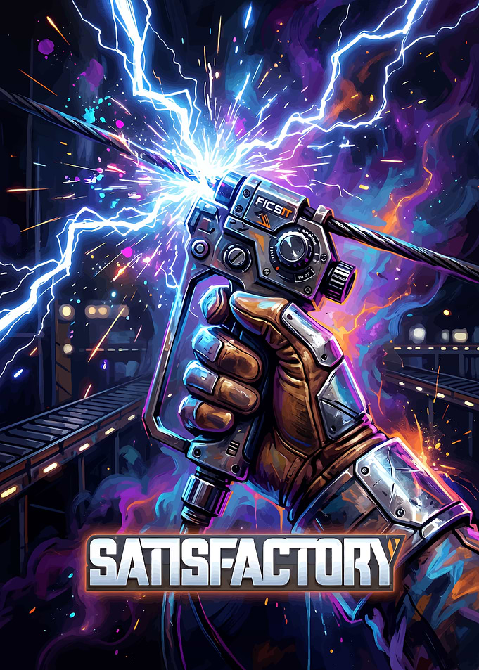 Satisfactory Game Welding Tool Poster