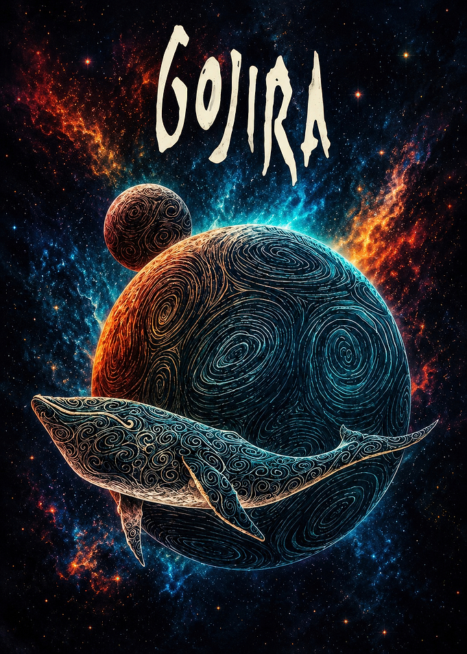 Gojira Space Whale Art