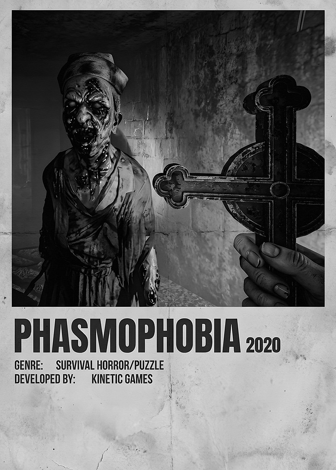 Phasmophobia Horror Game Poster