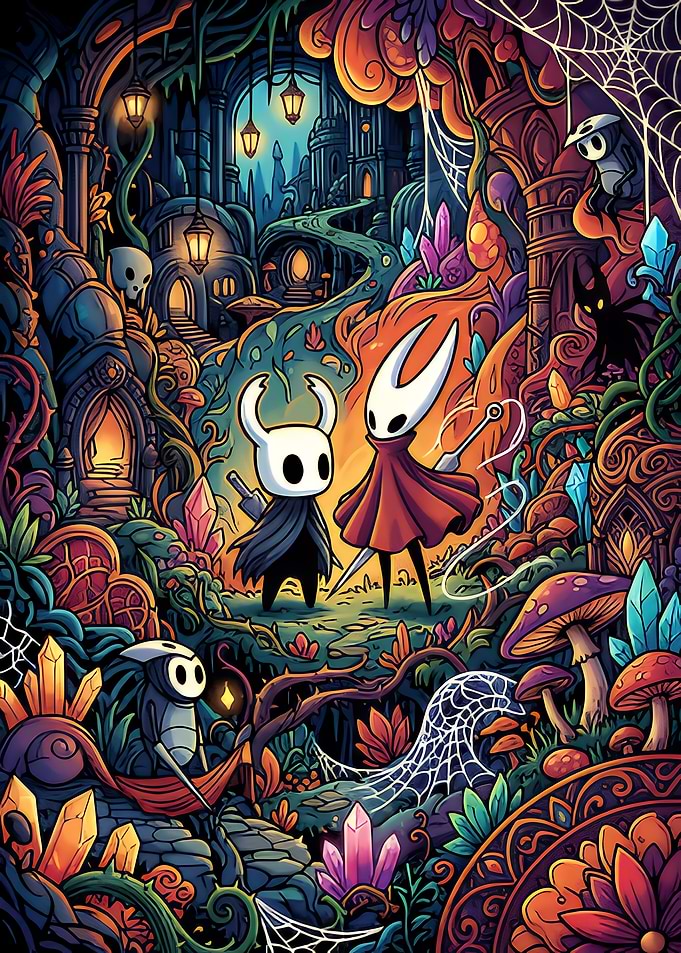 Hollow Knight and Hornet Adventure