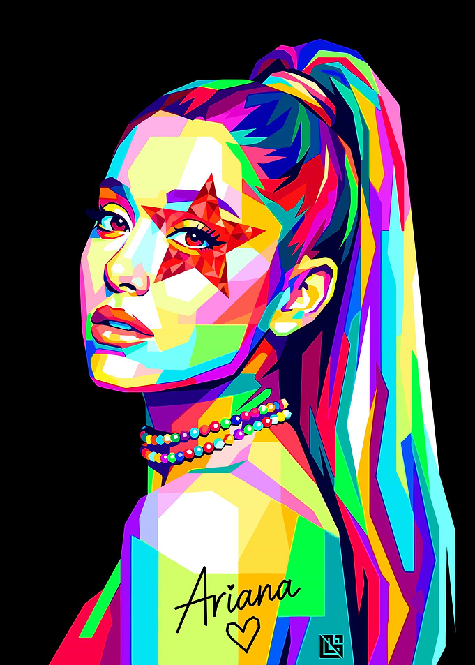 Ariana Grande Pop Art music