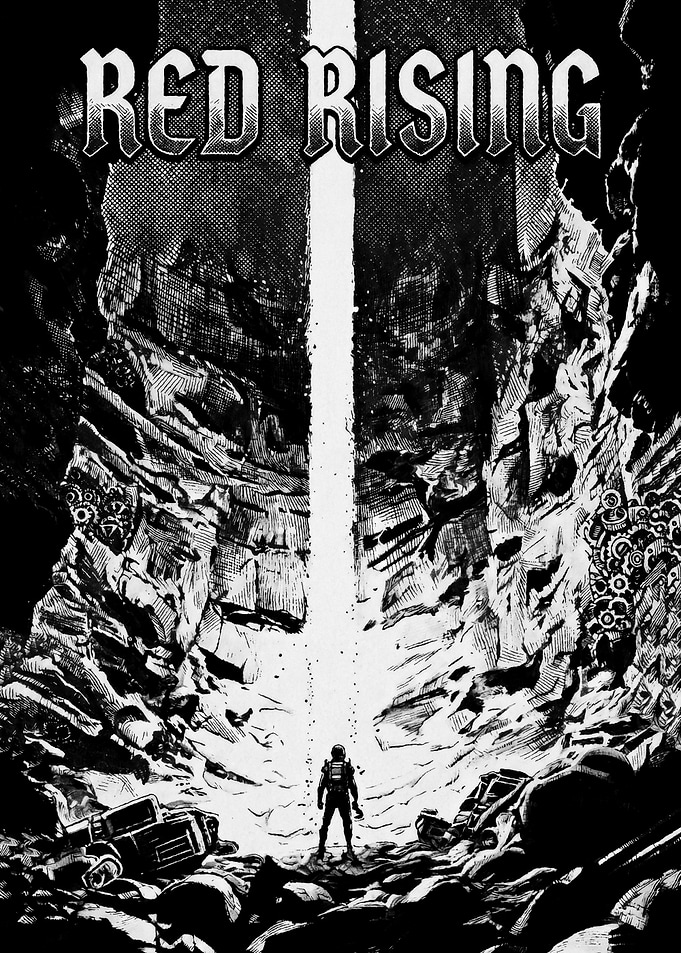 Red Rising Sci-Fi Book Poster
