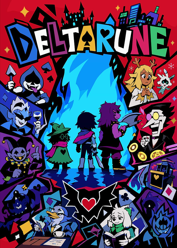Deltarune Character Ensemble Poster