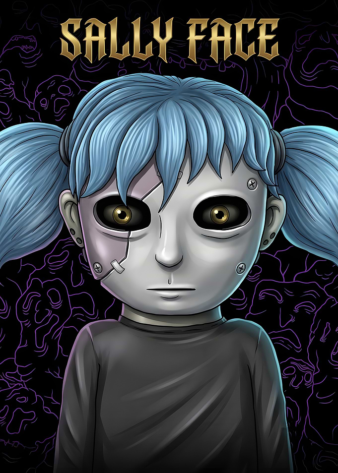 Sally Face Character Portrait