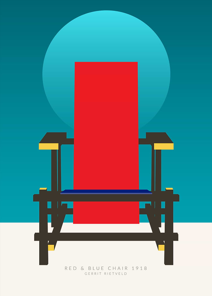 Red and Blue Chair | Gerrit Rietveld