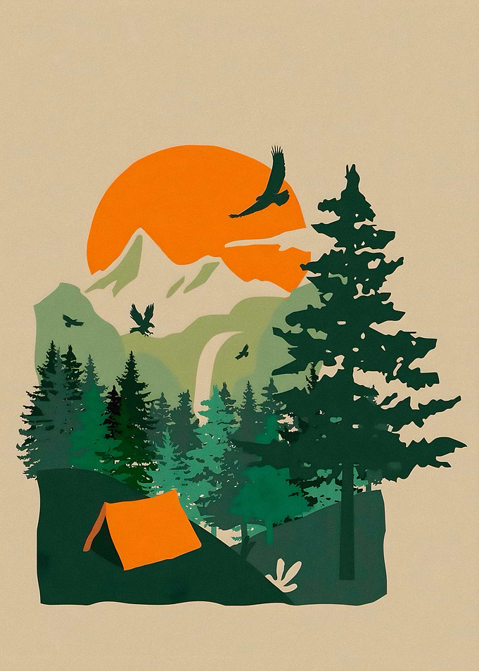 Minimalist Camping in the Mountains