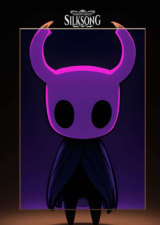 Hollow Knight Silksong Purple Character Art