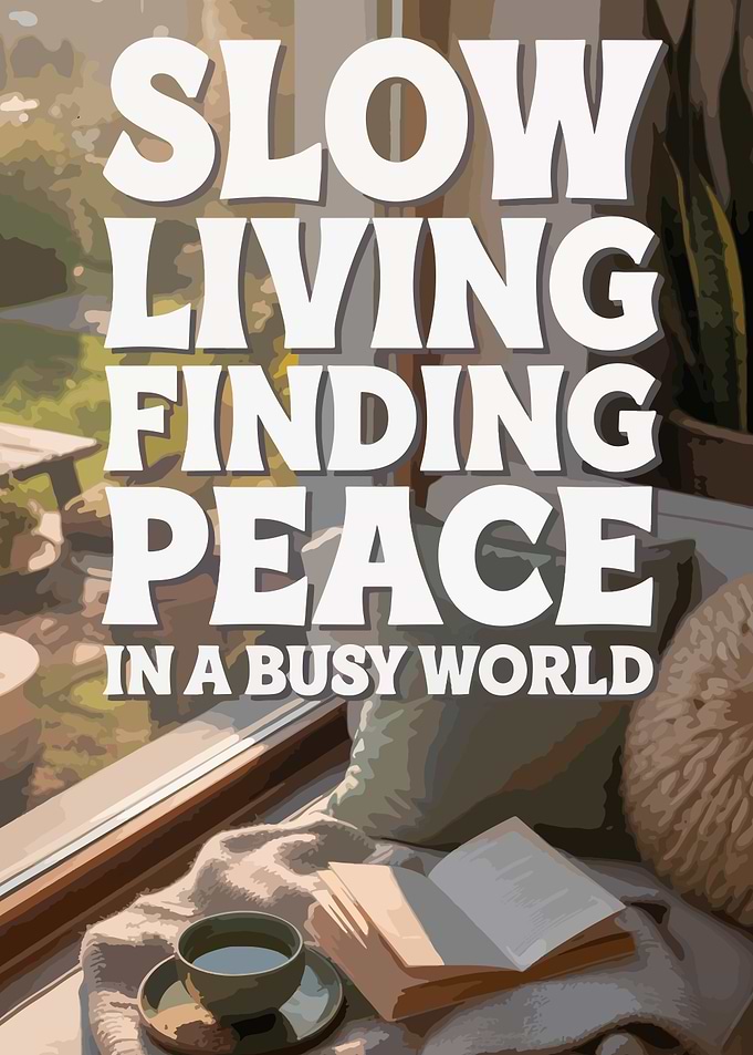 Slow Living Finding Peace Poster