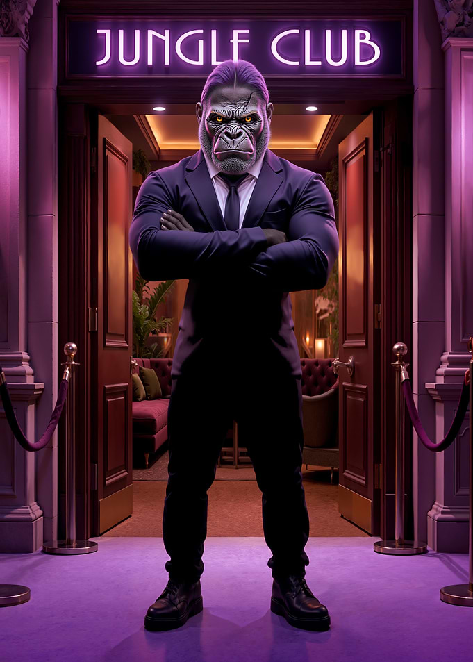 Gorilla Bouncer at Jungle Club