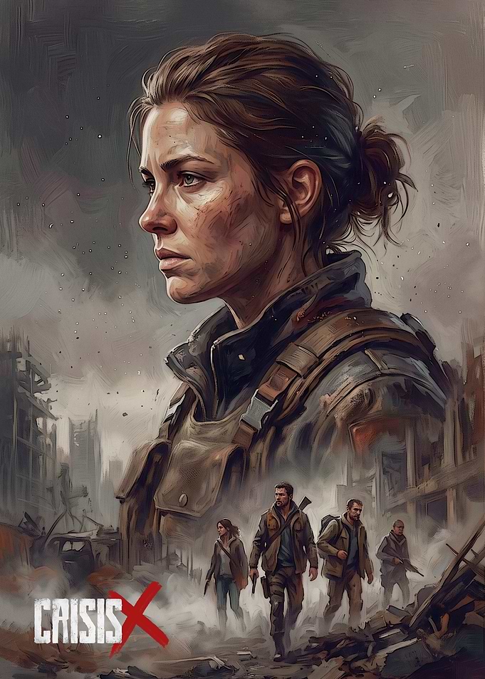 CrisisX Post-Apocalyptic Survival Poster
