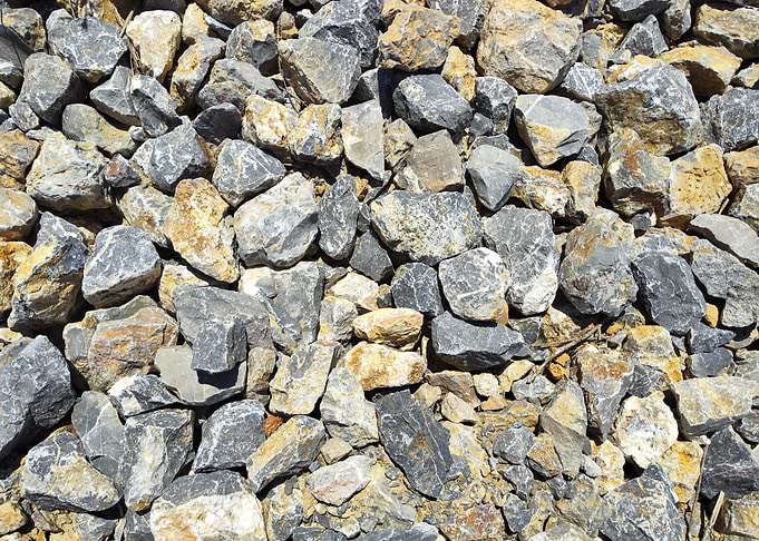 Crushed Grey and Tan Gravel Texture