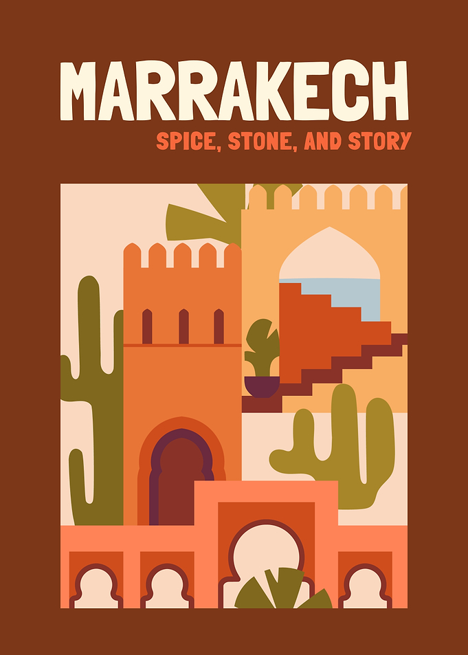Marrakech Travel Poster