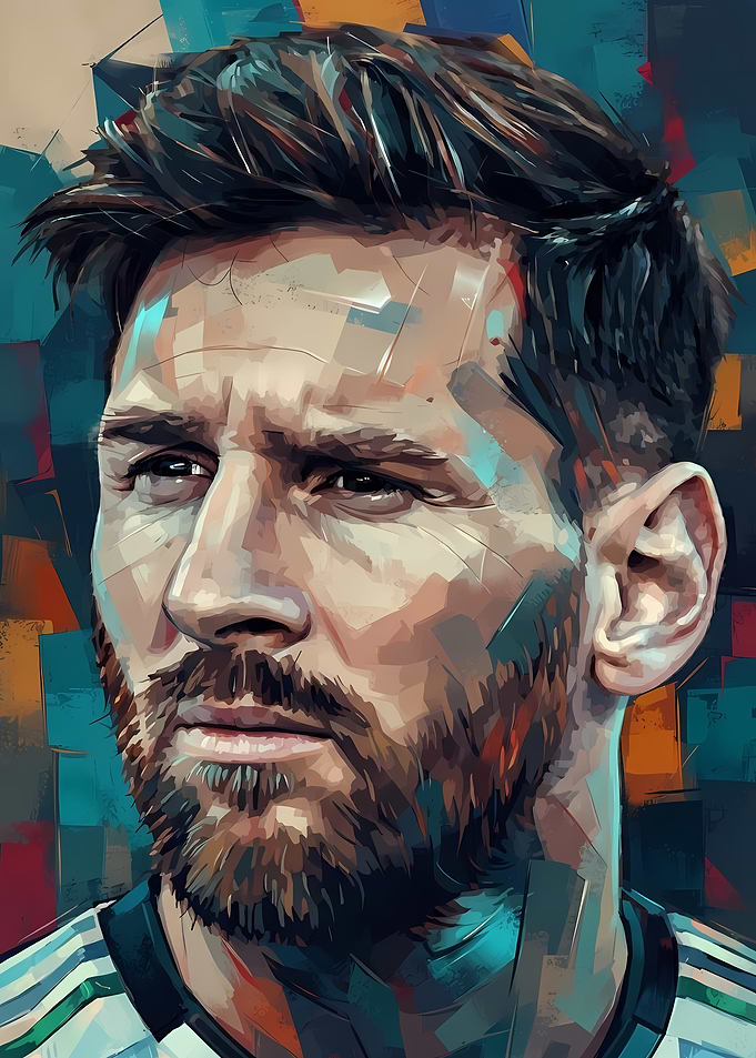 Lionel Messi Stylized Portrait