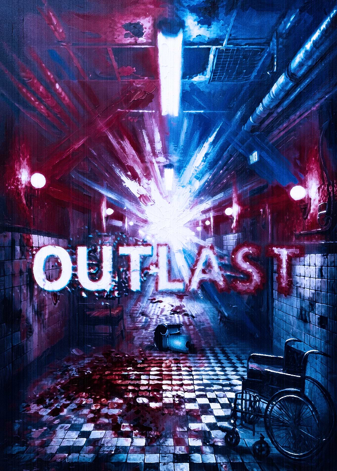 Outlast Horror Game Poster