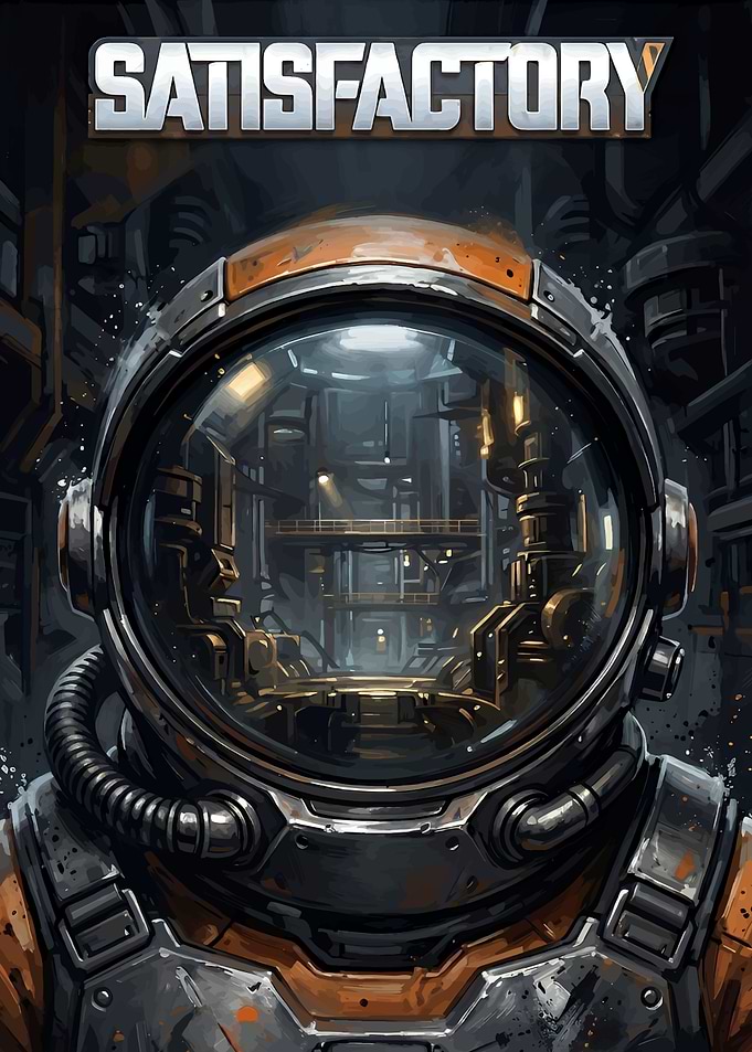 Satisfactory Game Astronaut Poster