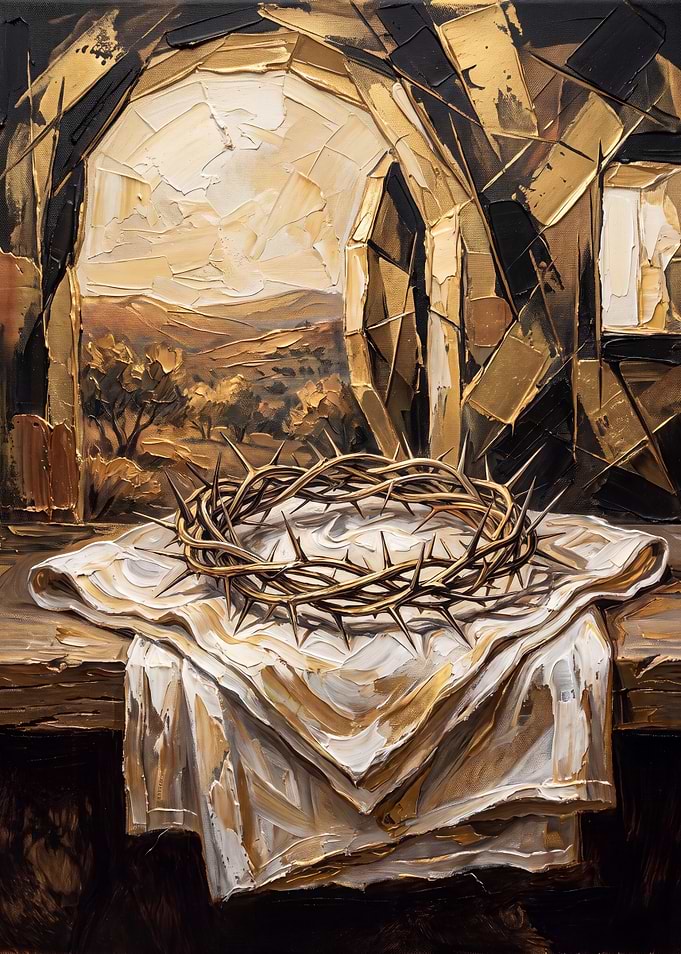 Crown of Thorns Oil Painting