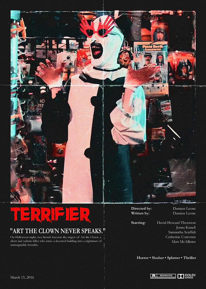 Terrifier Movie Poster Art the Clown