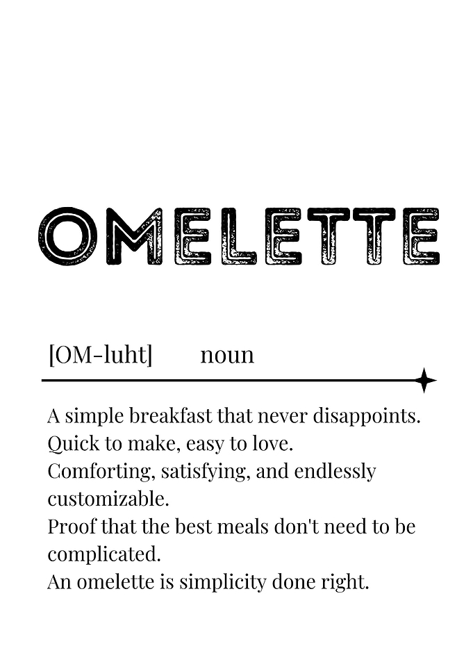 Omelette Definition