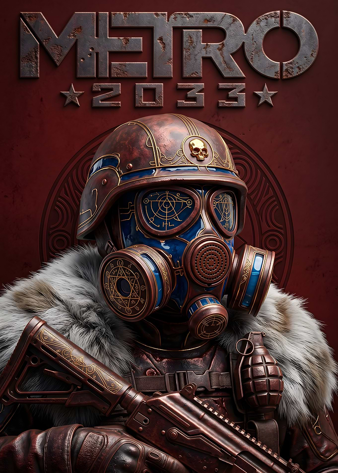 Metro 2033 Armored Soldier Poster