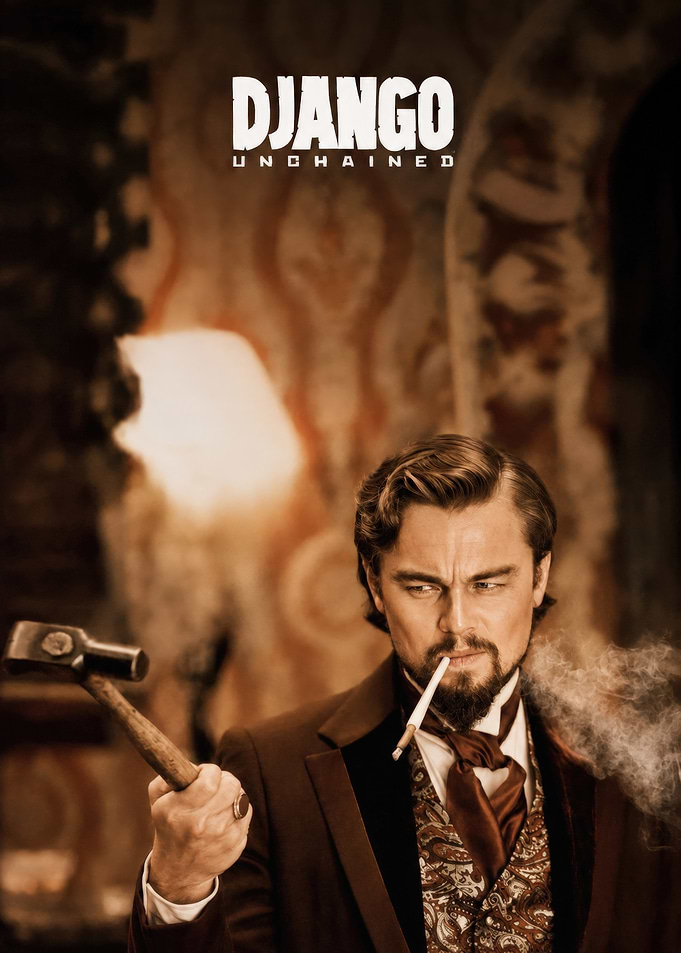 Django Unchained Calvin Candie Poster