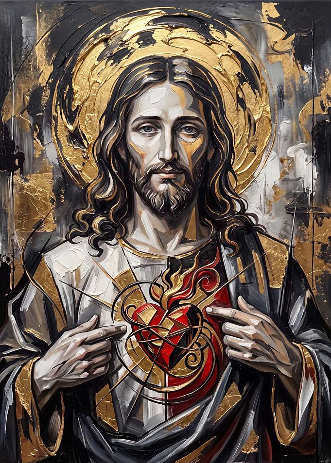 Sacred Heart of Jesus Oil Painting