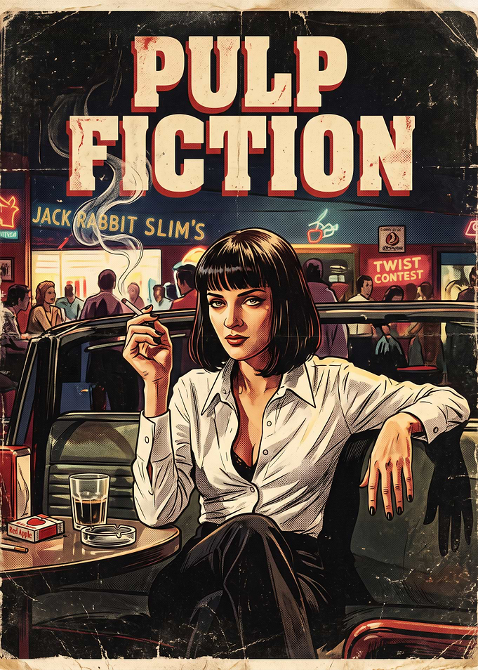 Pulp Fiction Mia Wallace Poster