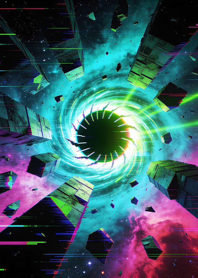 Abstract Cosmic Black Hole Vortex