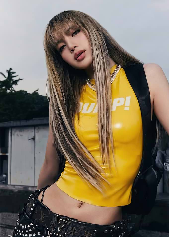 Lisa from Blackpink in Yellow Top