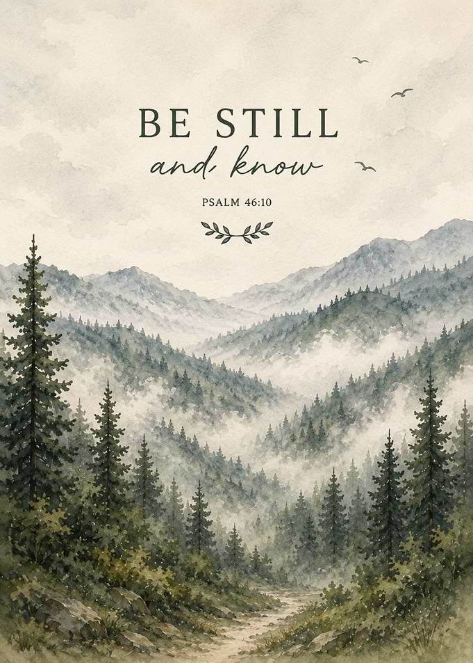 Be Still and Know Mountain Art