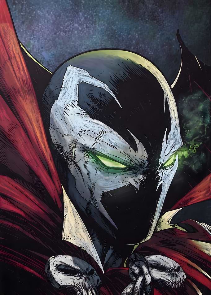 Spawn Comic Book Character Portrait