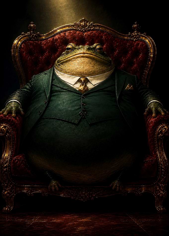 The Toadfather – Regal Toad Portrait