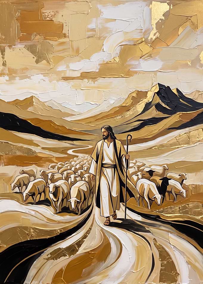 Jesus the Good Shepherd Painting