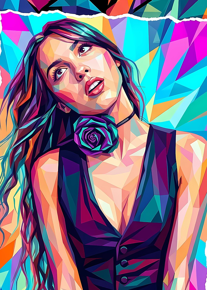 Olivia Rodrigo Pop Art Portrait