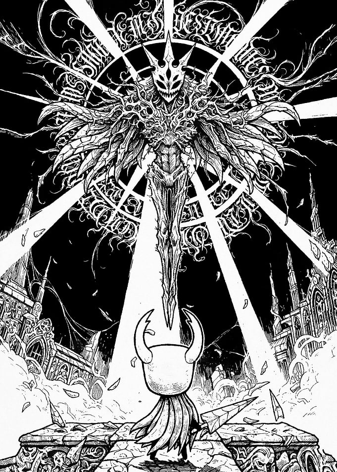 Hollow Knight Confronting The Radiance