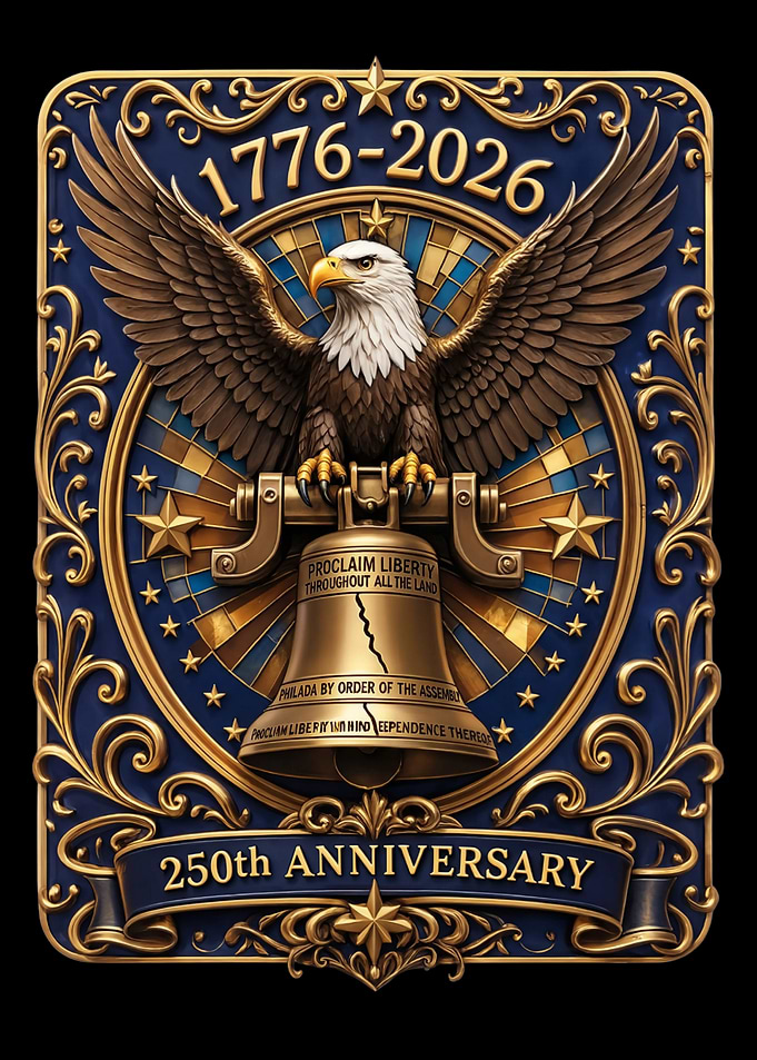 USA 250th Anniversary Commemorative Emblem