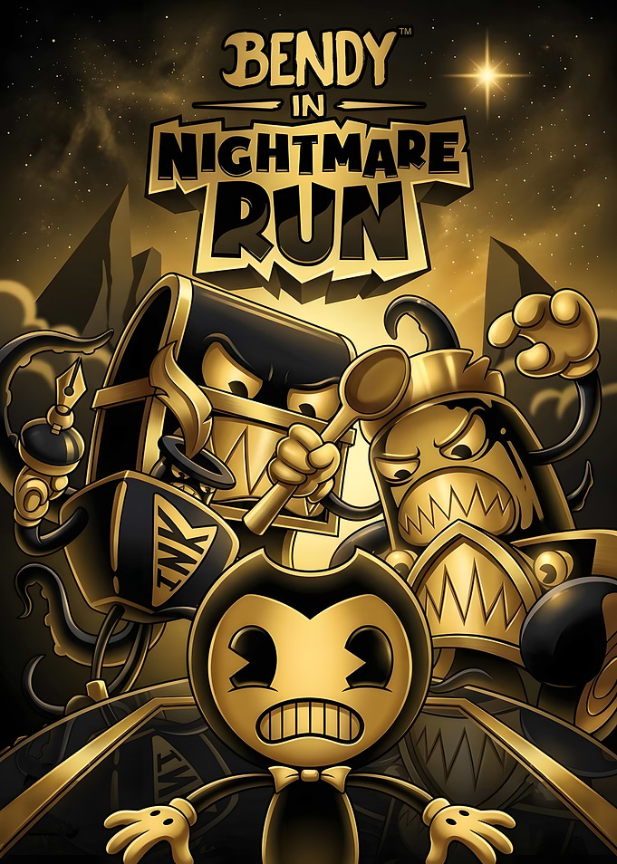Bendy in Nightmare Run Game Poster