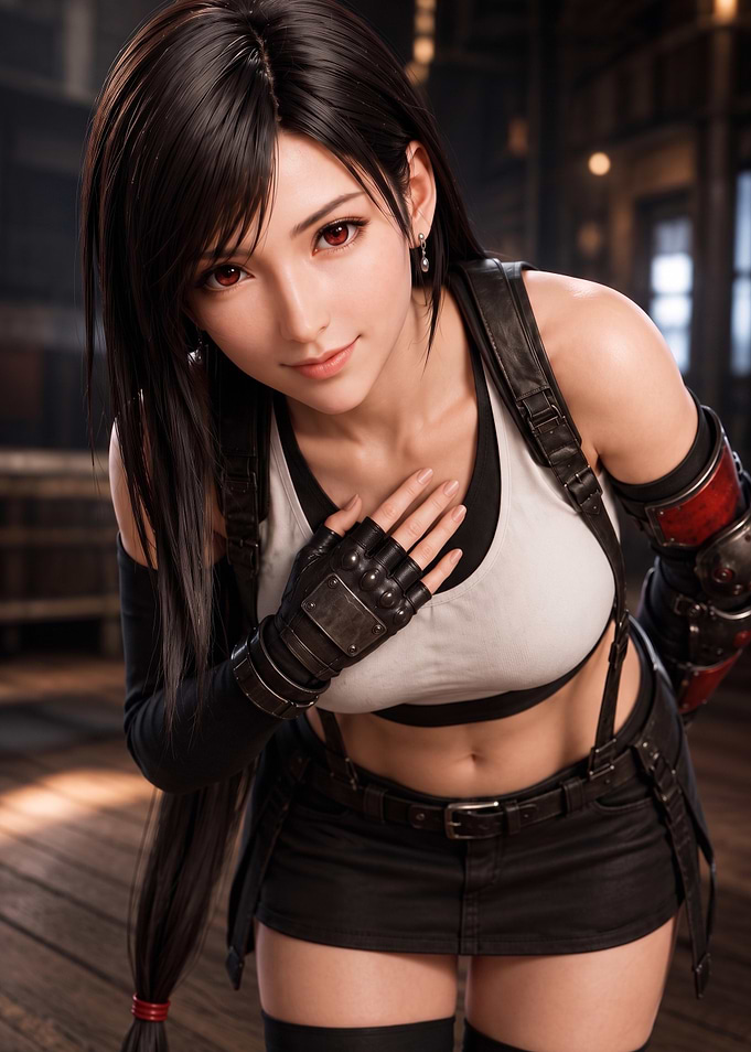 Tifa Final Fantasy Portrait