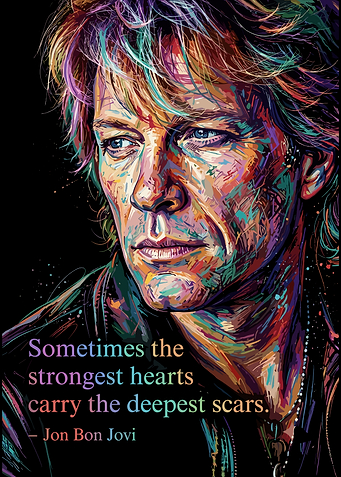 Jon Bon Jovi Colorful Portrait Poster
