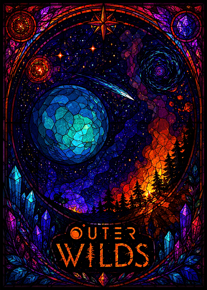 Outer Wilds Stained Glass Art