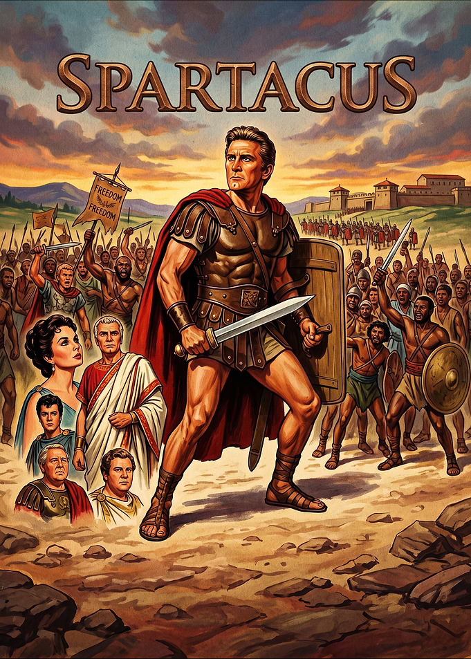 Spartacus Movie Poster Art