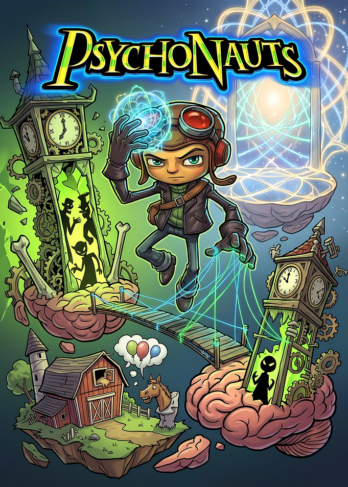 Psychonauts Razputin Aquato Poster